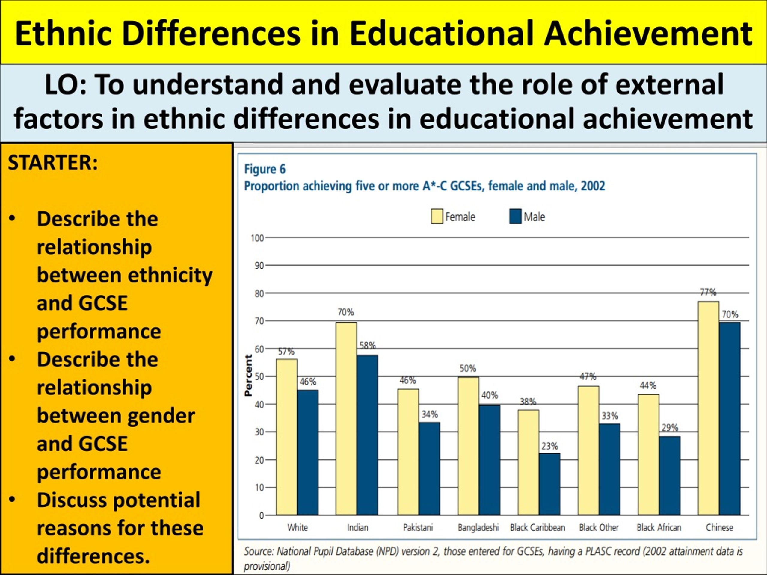 ethnic differences in educational achievement essay