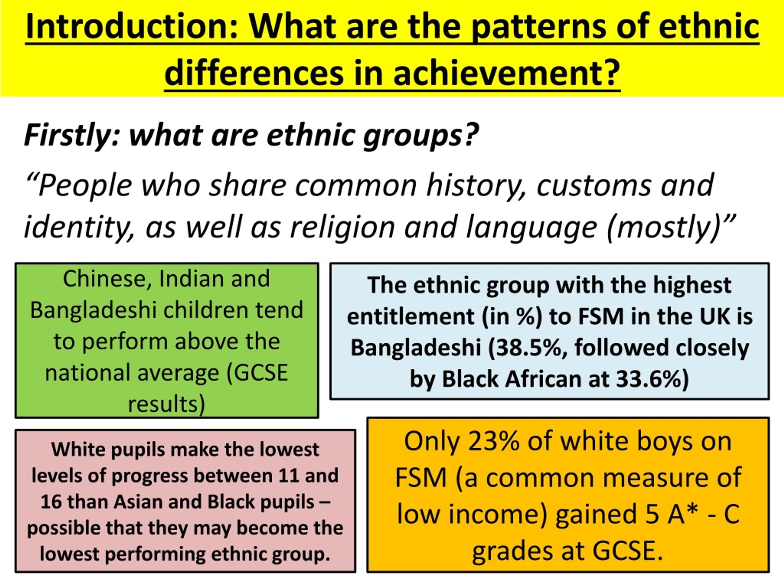 ethnic differences in educational achievement sociology essay