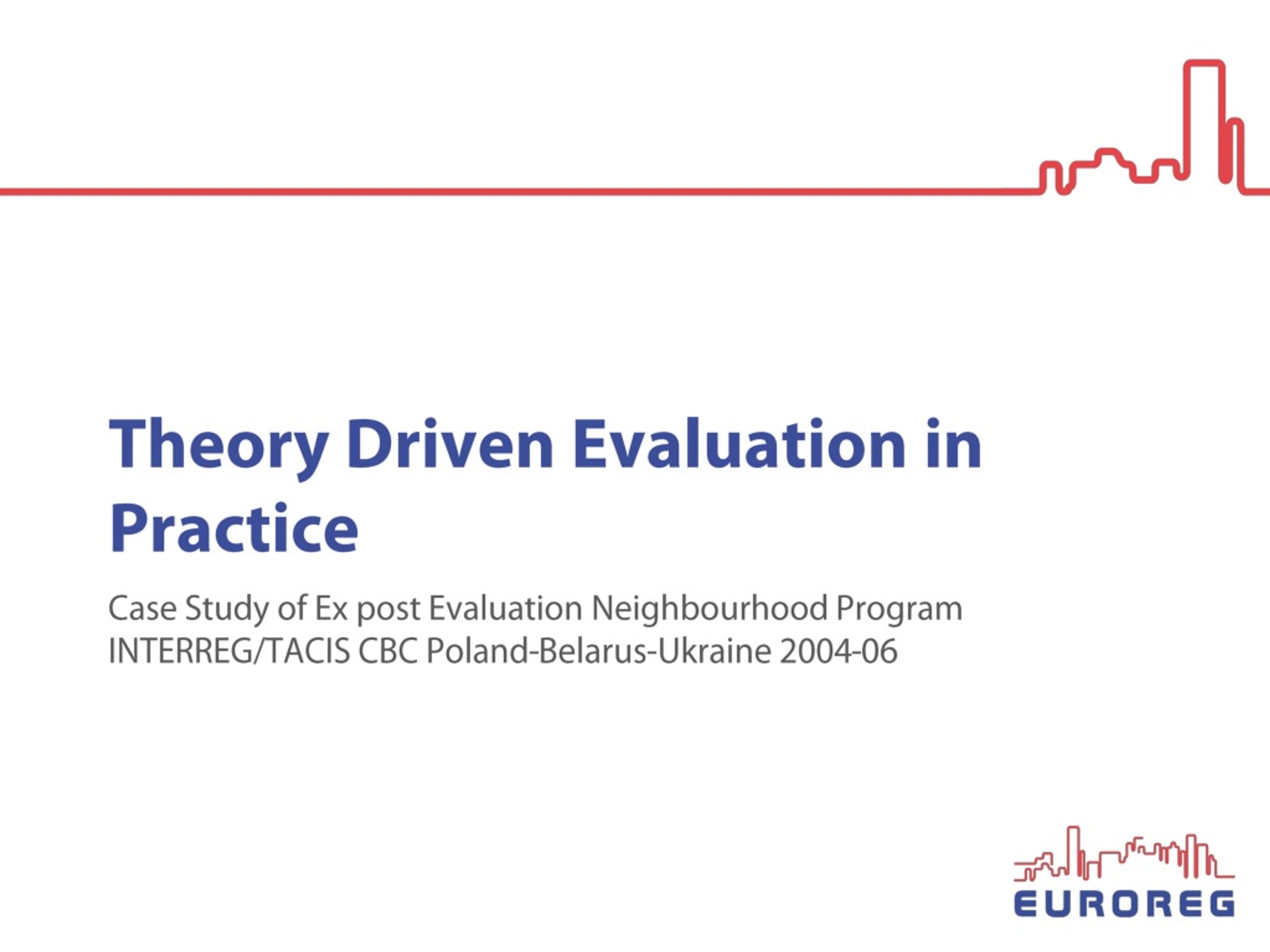 PPT - Theory Driven Evaluation: Tracing Links Between Assumptions And ...