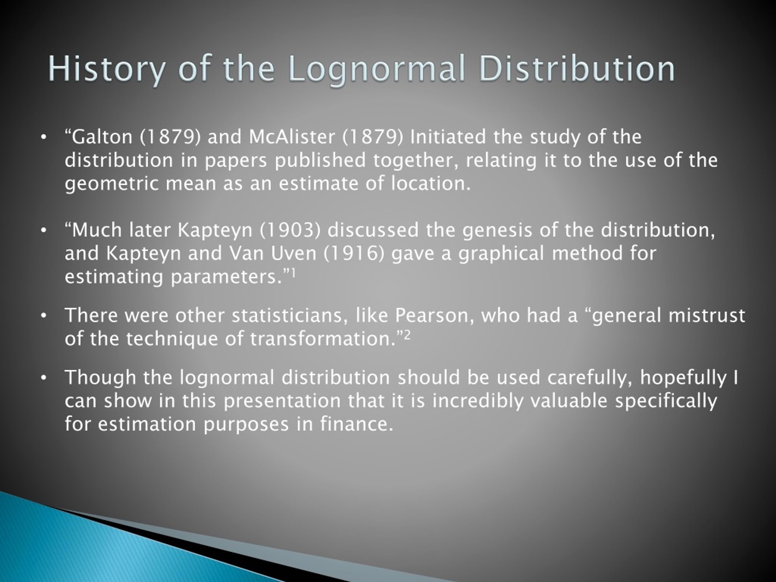 Ppt The Lognormal Distribution Powerpoint Presentation Free Download Id8917698 4056