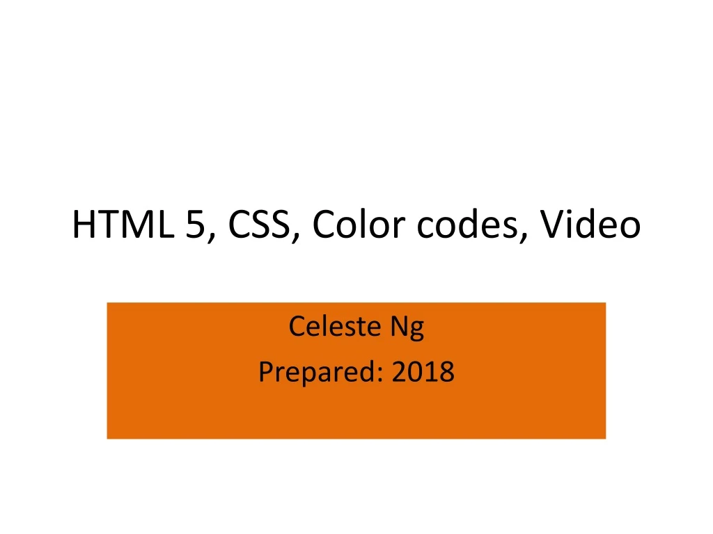 html 5 css color codes video n.