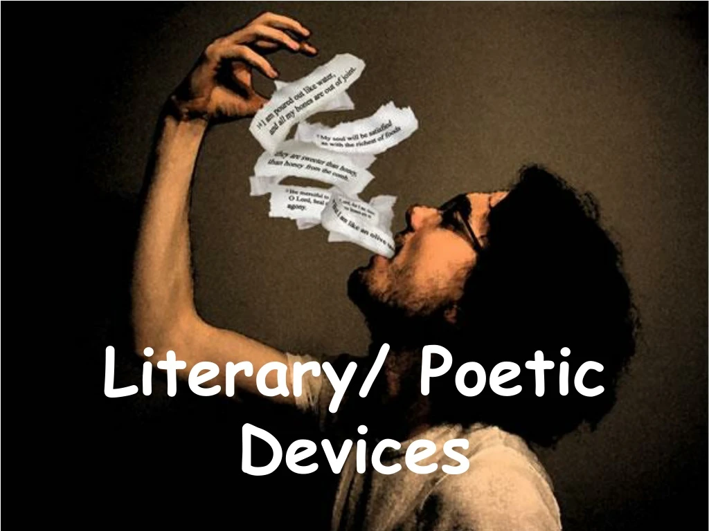 literary poetic devices n.