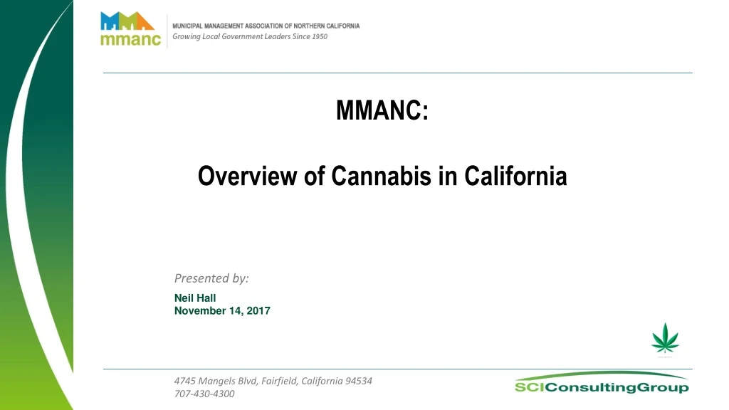 mmanc overview of cannabis in california n.