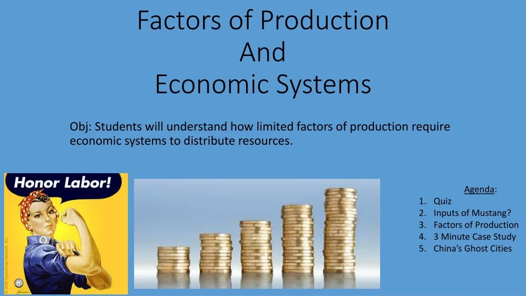 PPT - Factors of Production And Economic Systems PowerPoint ...