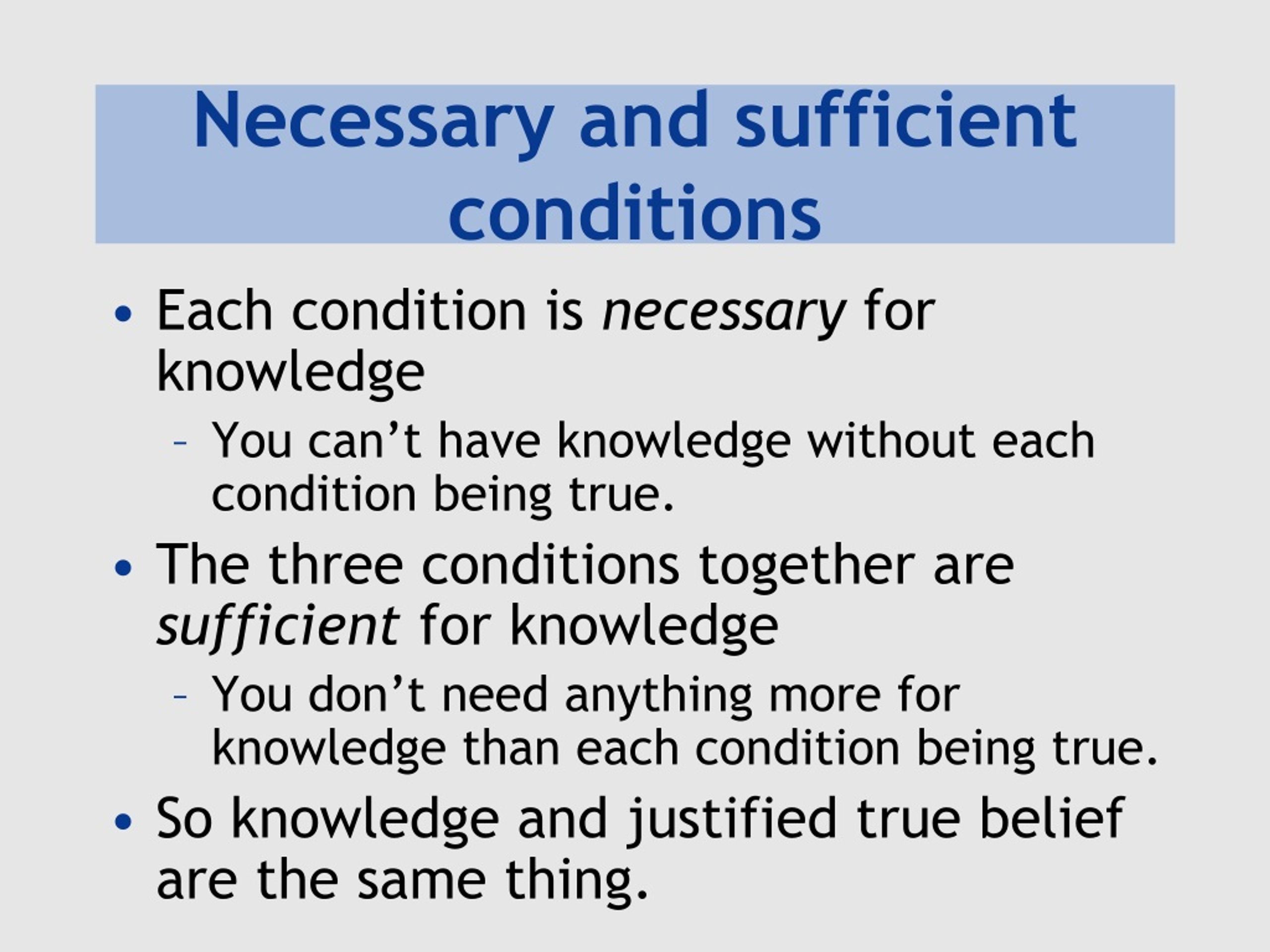 sufficient condition meaning in critical thinking