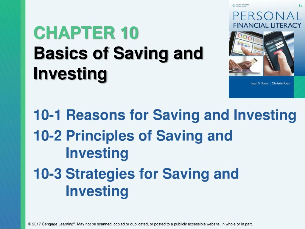 PPT - CHAPTER 10 Basics Of Saving And Investing PowerPoint Presentation ...