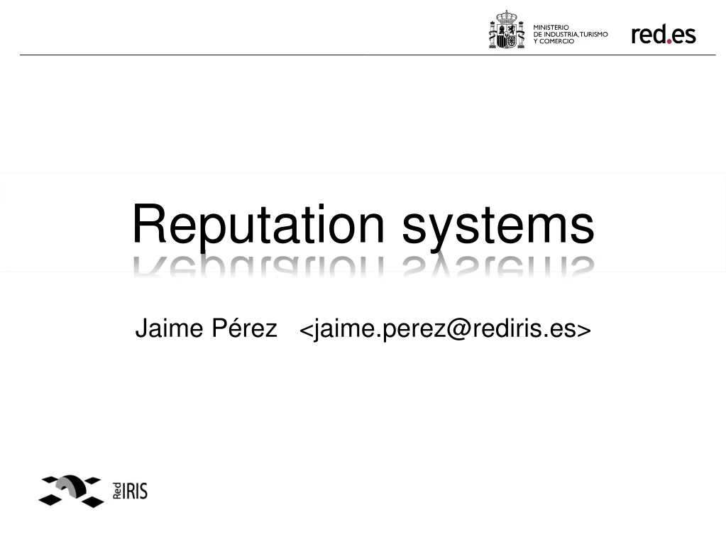 reputation systems n.