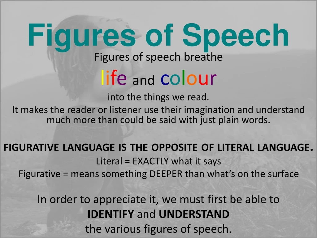 figures of speech creative writing ppt