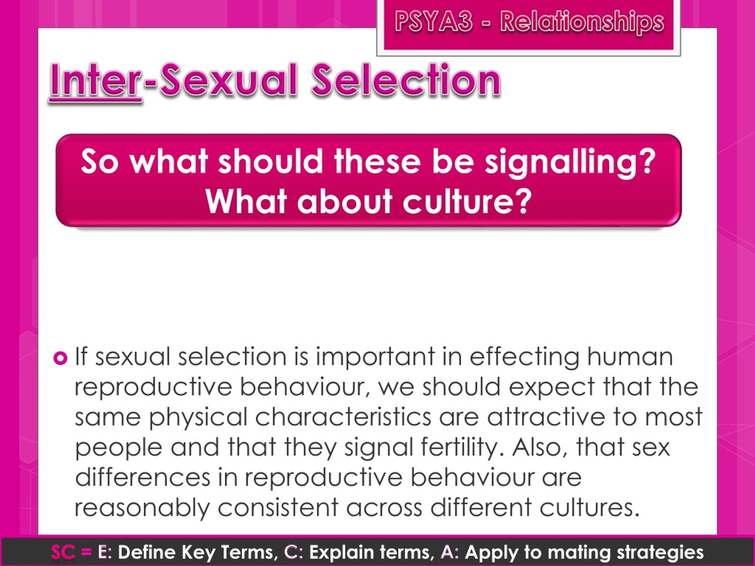 Ppt Evolution And Sexual Selection Exploring Attractiveness And Mate Preference Powerpoint