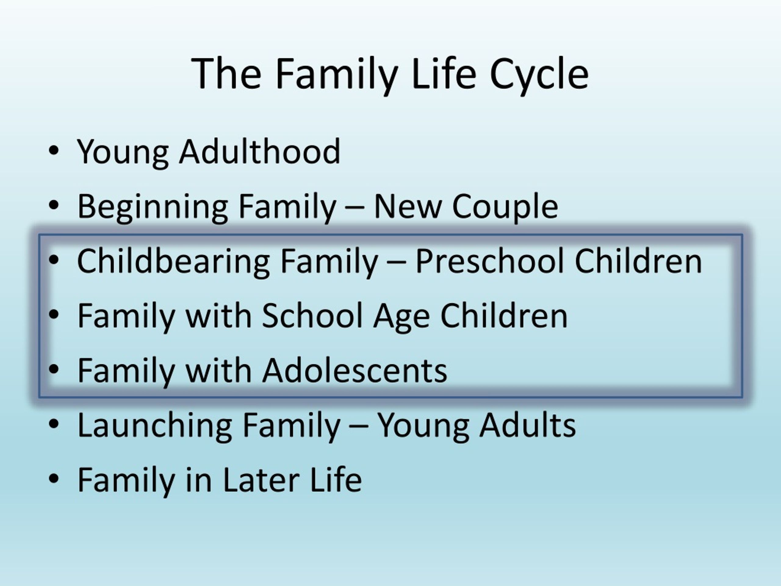 PPT - The Family Life Cycle PowerPoint Presentation, free download - ID ...