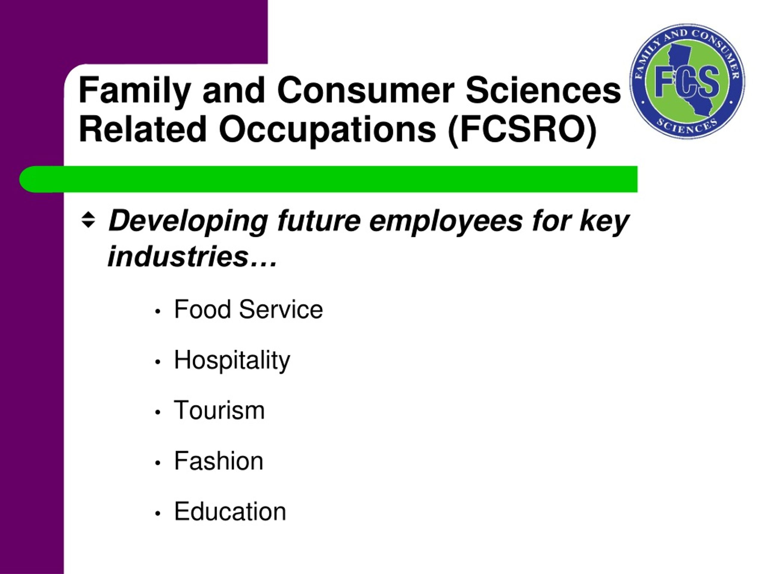 PPT - Family And Consumer Sciencies Education (FCS) PowerPoint ...