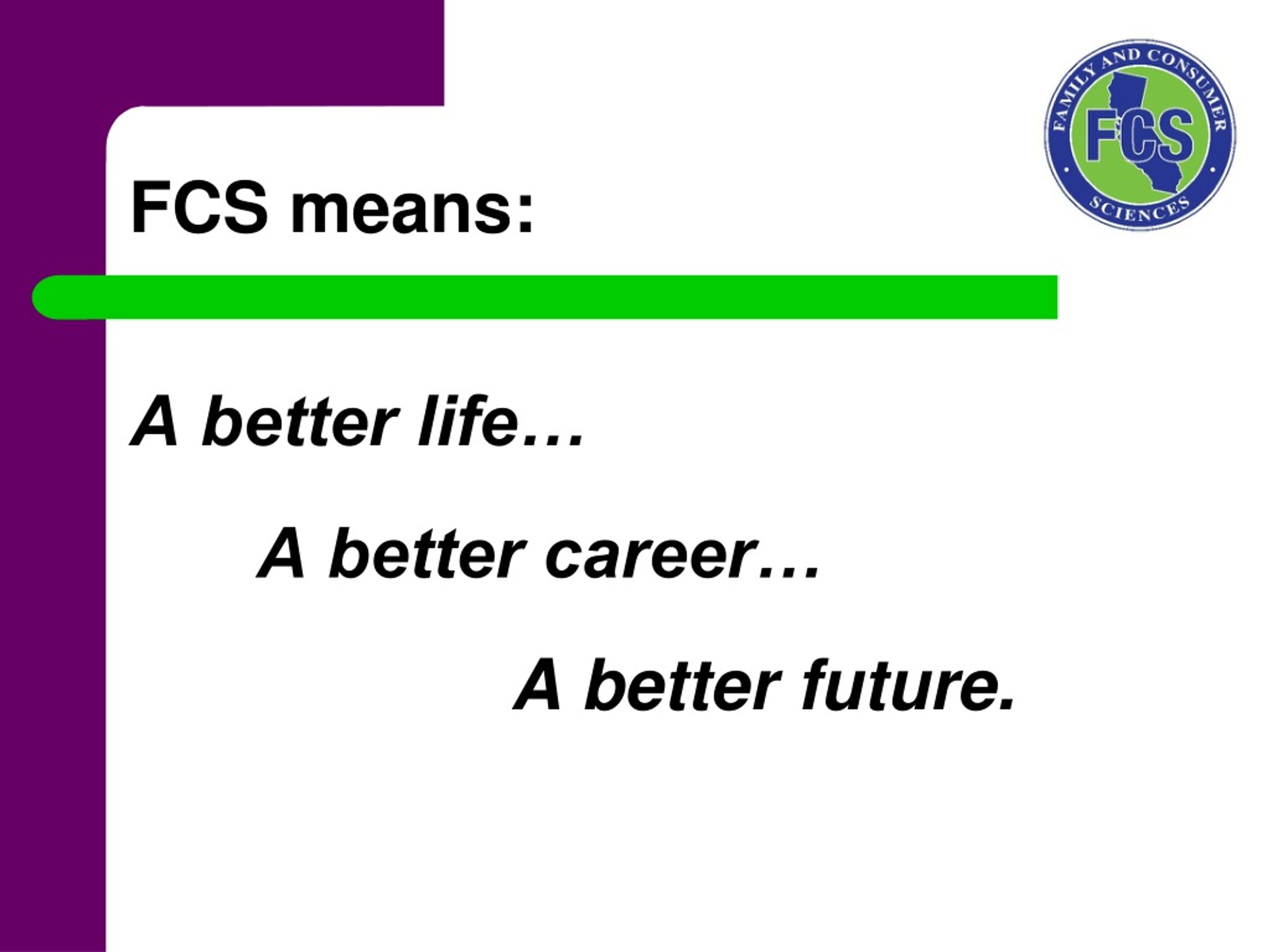 PPT - Family And Consumer Sciencies Education (FCS) PowerPoint ...