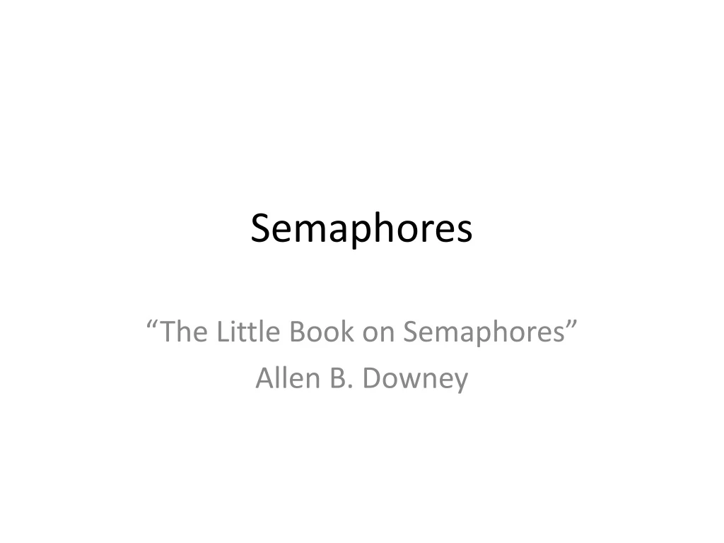 semaphores n.