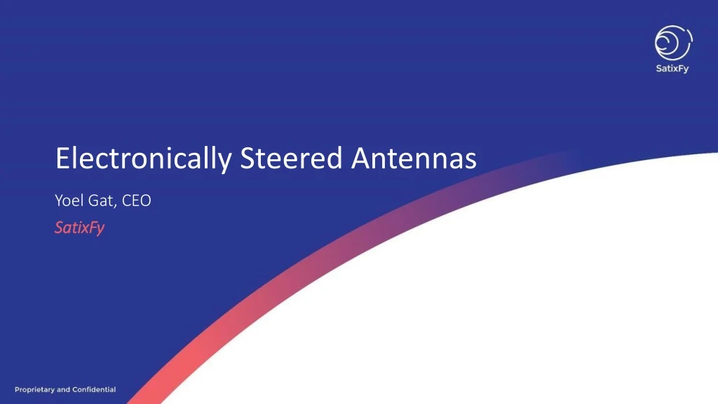 electronically steered antennas n.