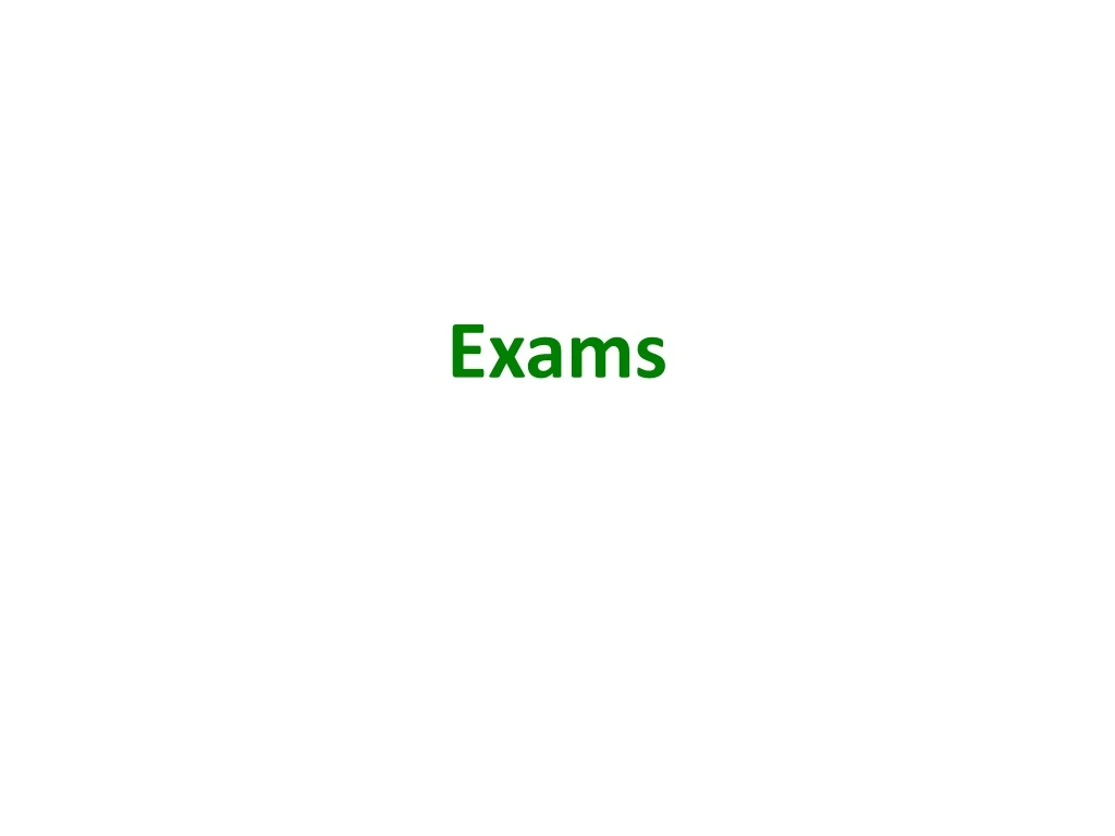 exams n.