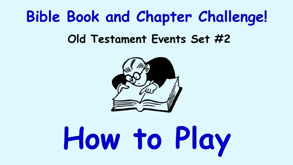 bible book and chapter challenge n.