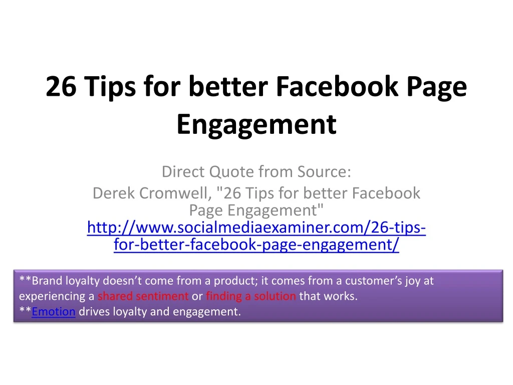 26 tips for better facebook page engagement n.