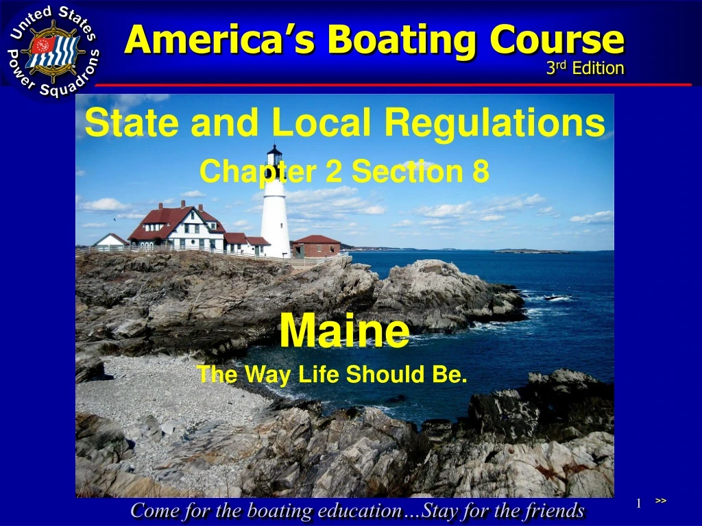 PPT America’s Boating Course 3 rd Edition PowerPoint Presentation