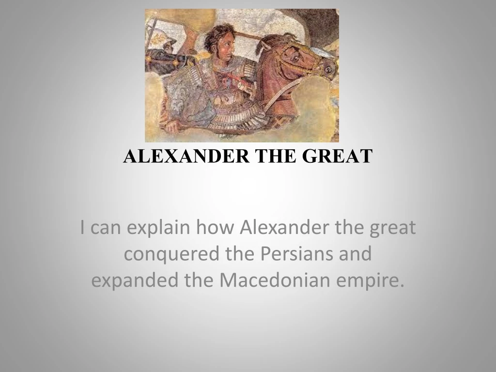 presentation on alexander the great