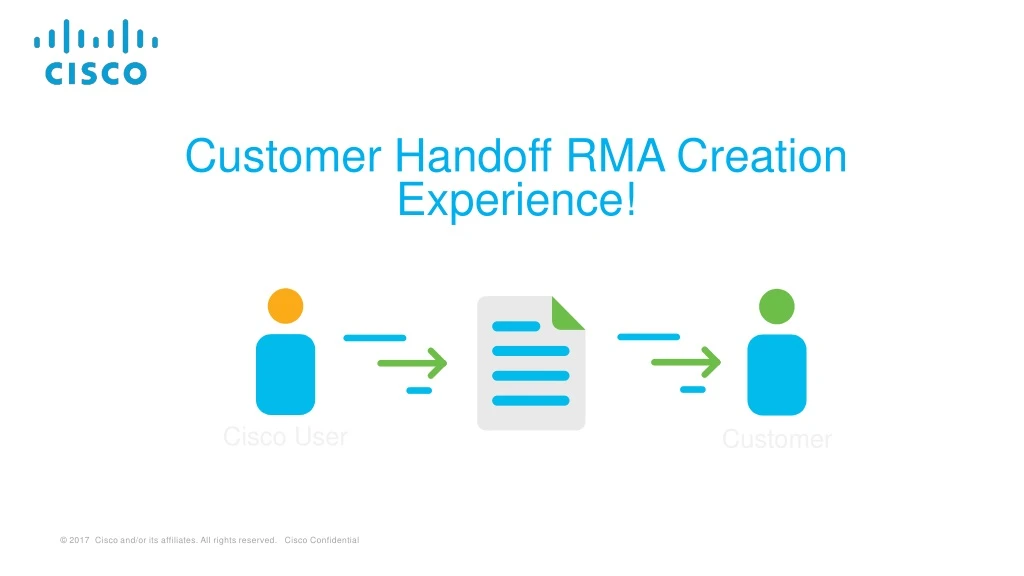 customer handoff rma creation experience n.