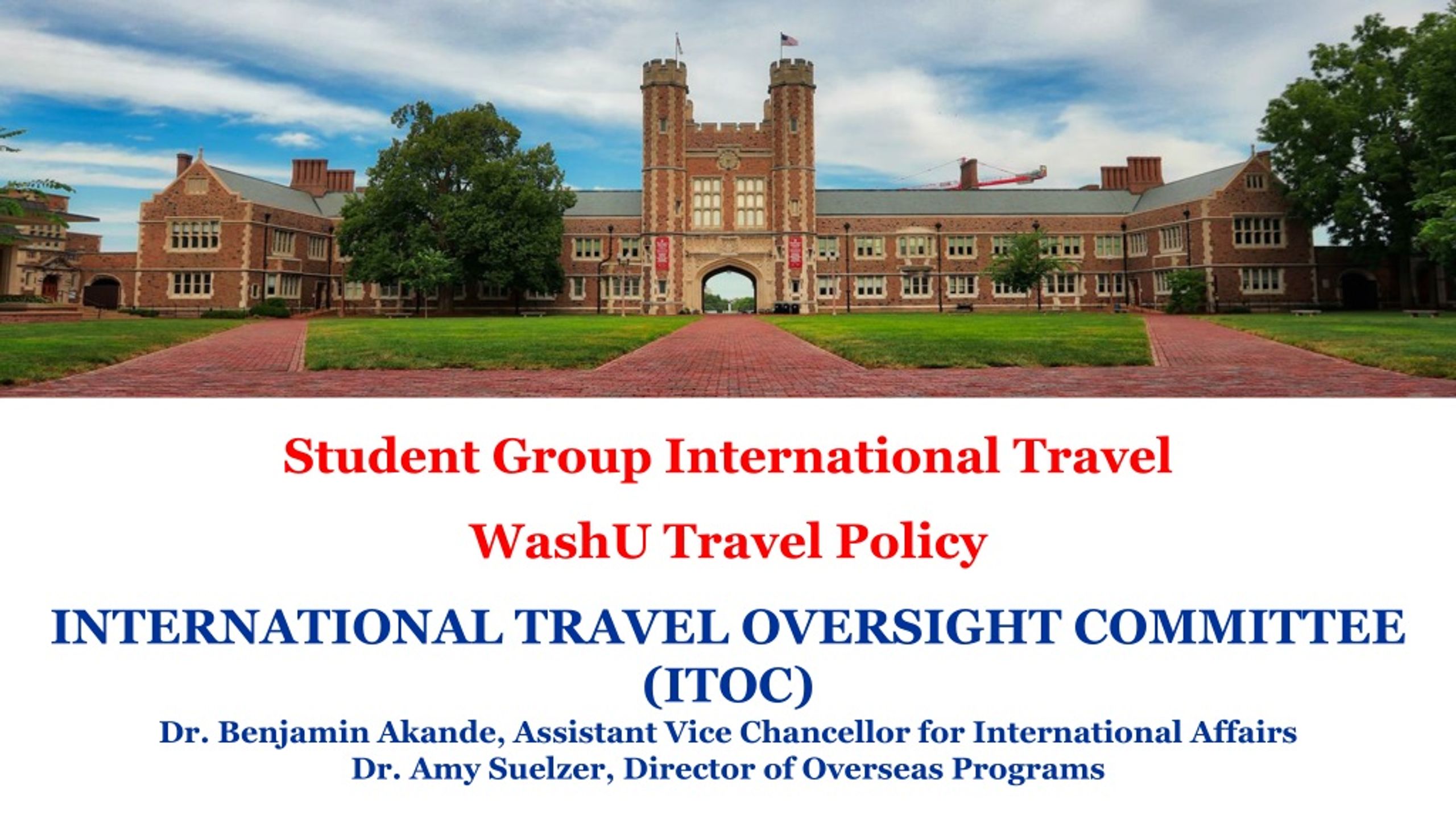 washu international travel