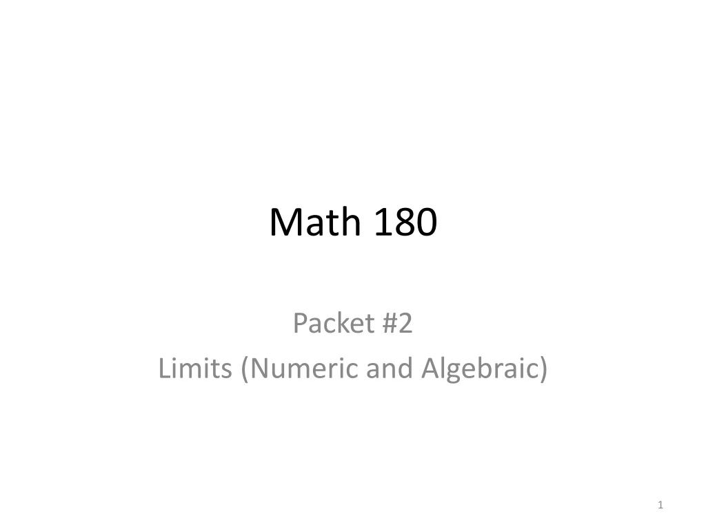 math 180 n.