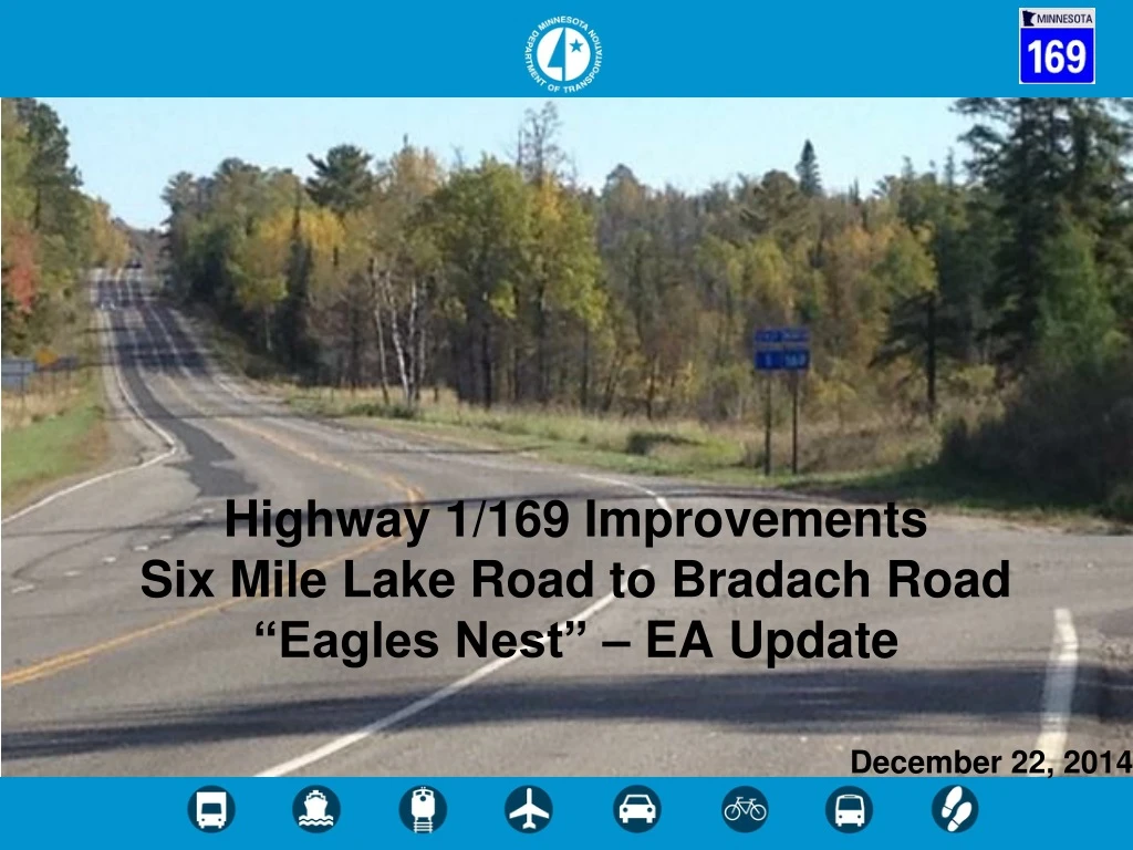 highway 1 169 improvements six mile lake road to bradach road eagles nest ea update n.