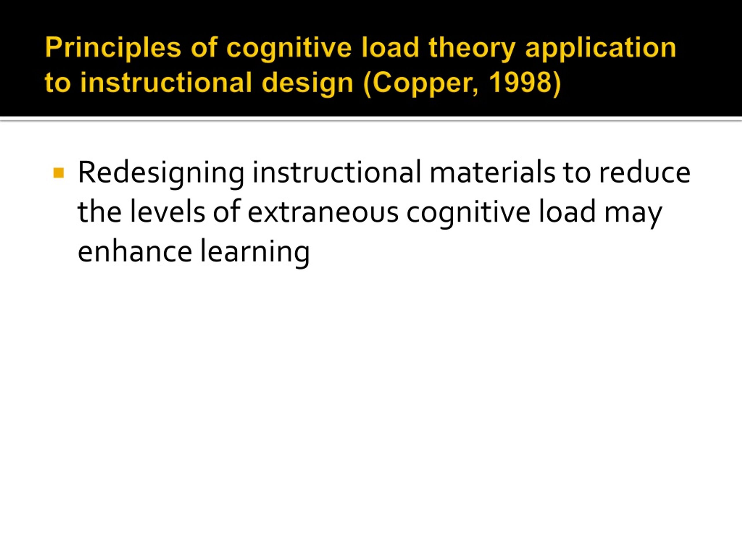 PPT - Cognitive Load Theory PowerPoint Presentation, Free Download - ID ...