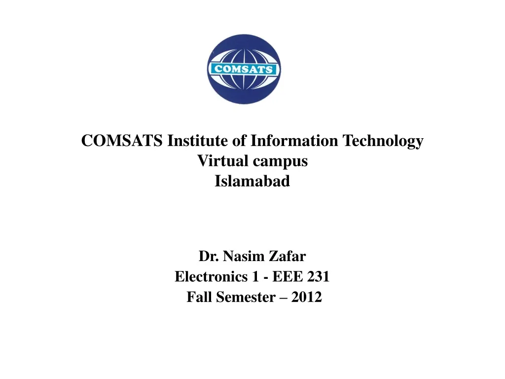 comsats institute of information technology virtual campus islamabad n.