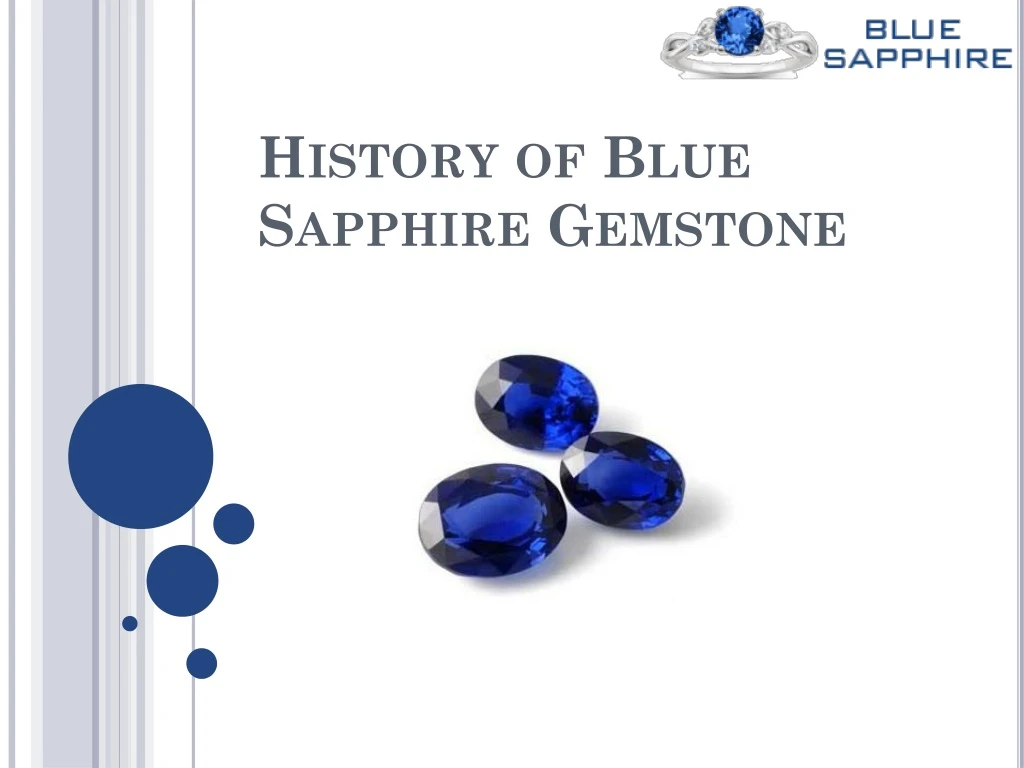 history of blue sapphire gemstone n.