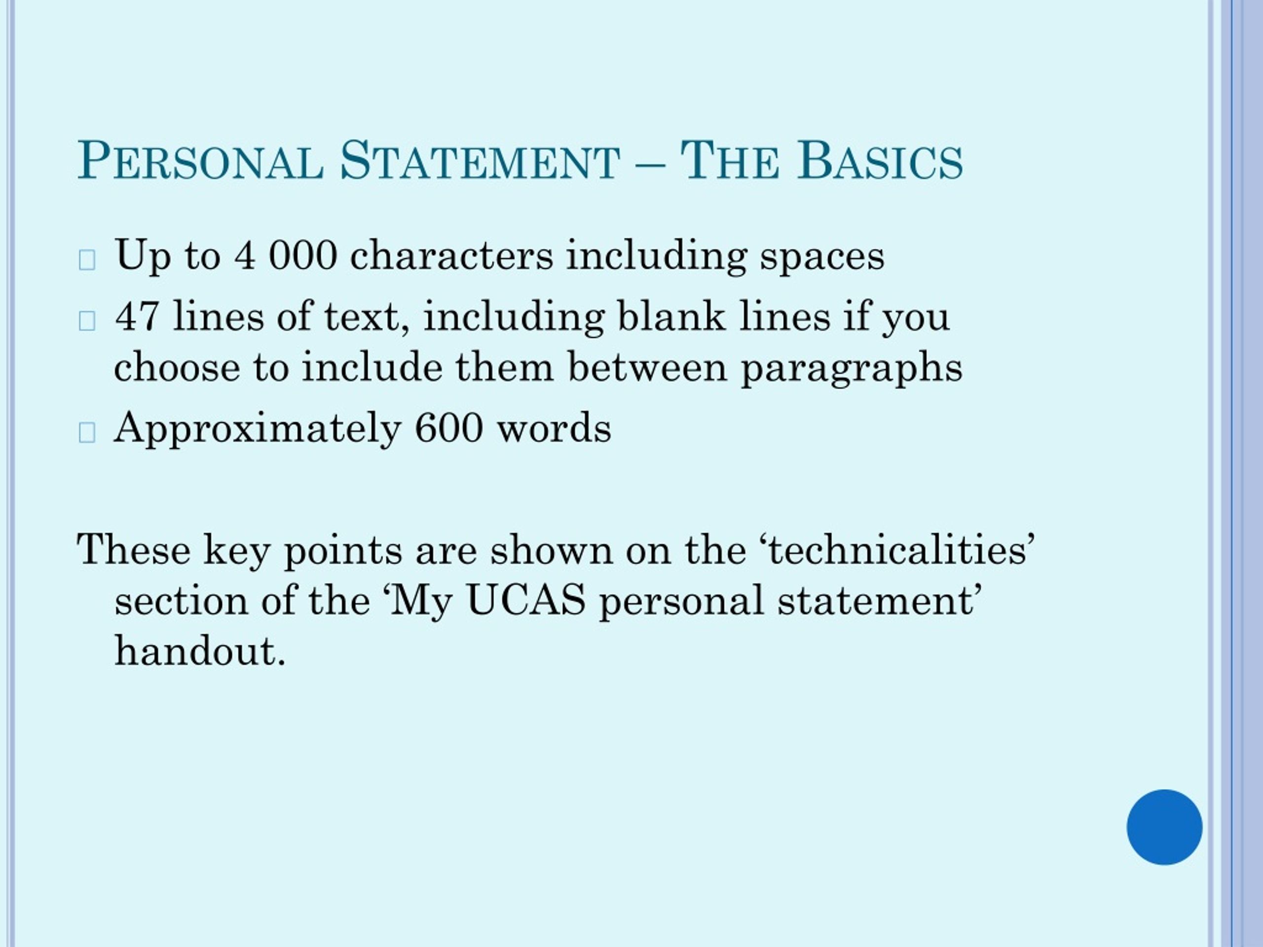 ucas personal statement 47 lines