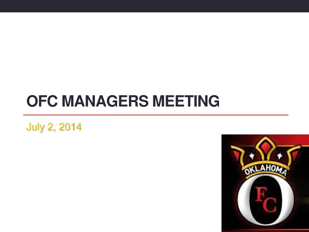 ofc managers meeting n.
