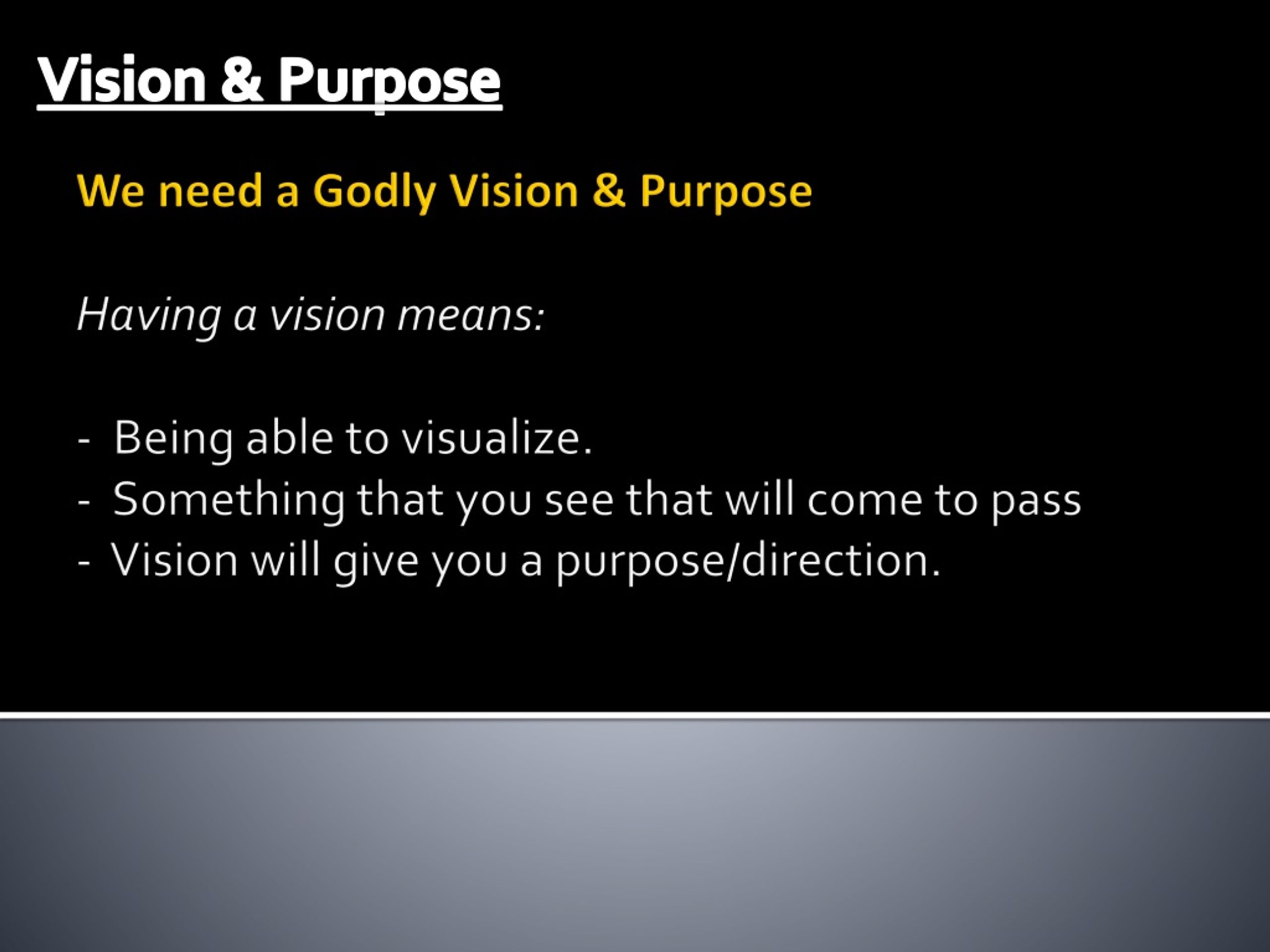 PPT - Vision & Purpose PowerPoint Presentation, free download - ID:8935383