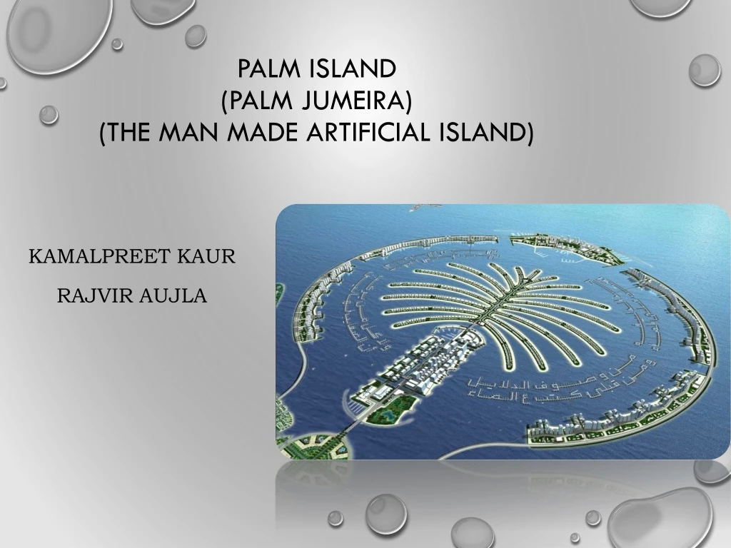 palm island palm jumeira the man made artificial island n.