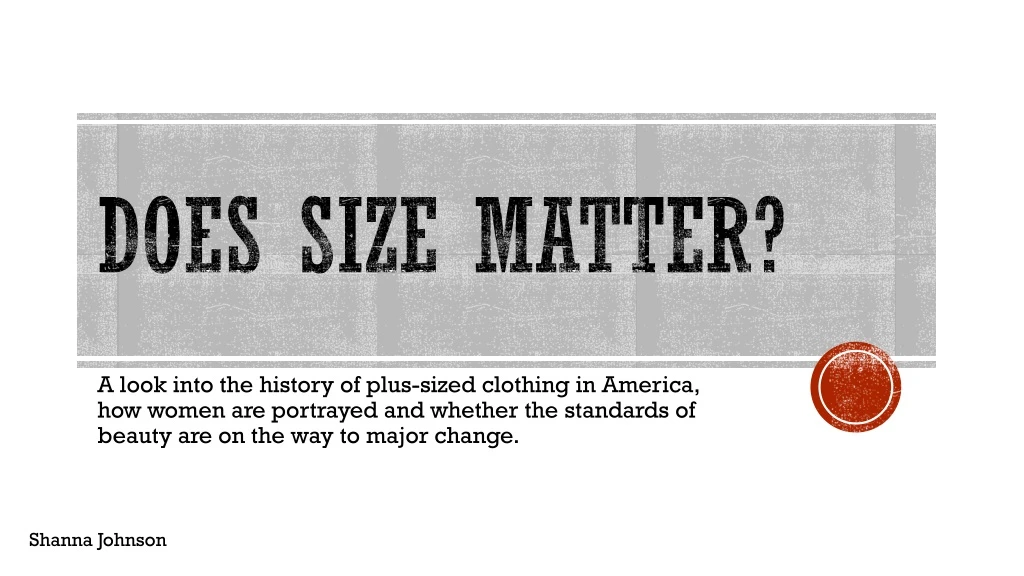does size matter n.