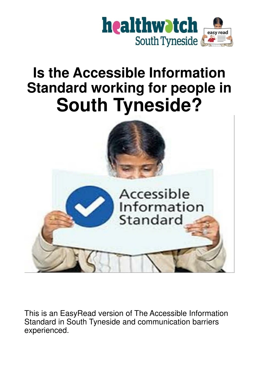 is the accessible information standard working n.