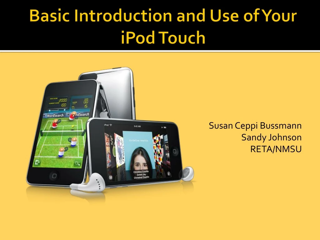 basic introduction and use of your ipod touch n.