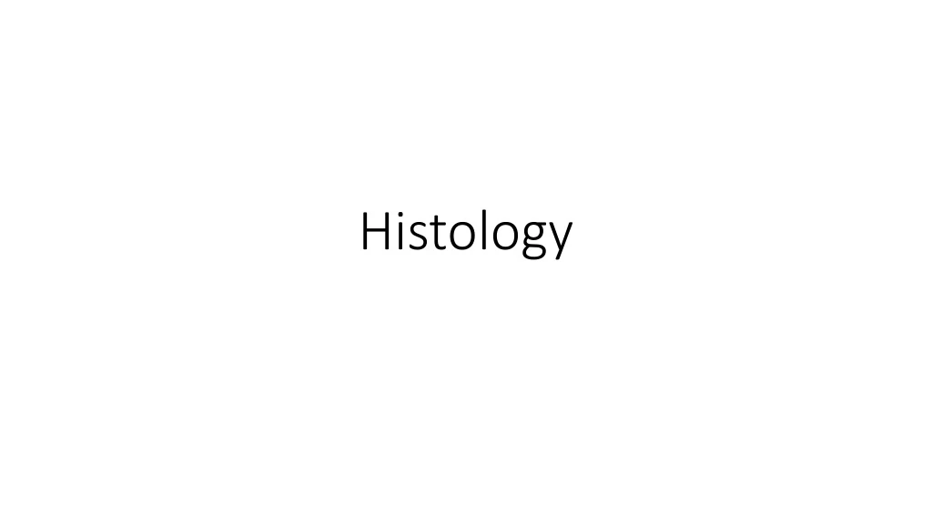 PPT - Histology PowerPoint Presentation, free download - ID:8938650