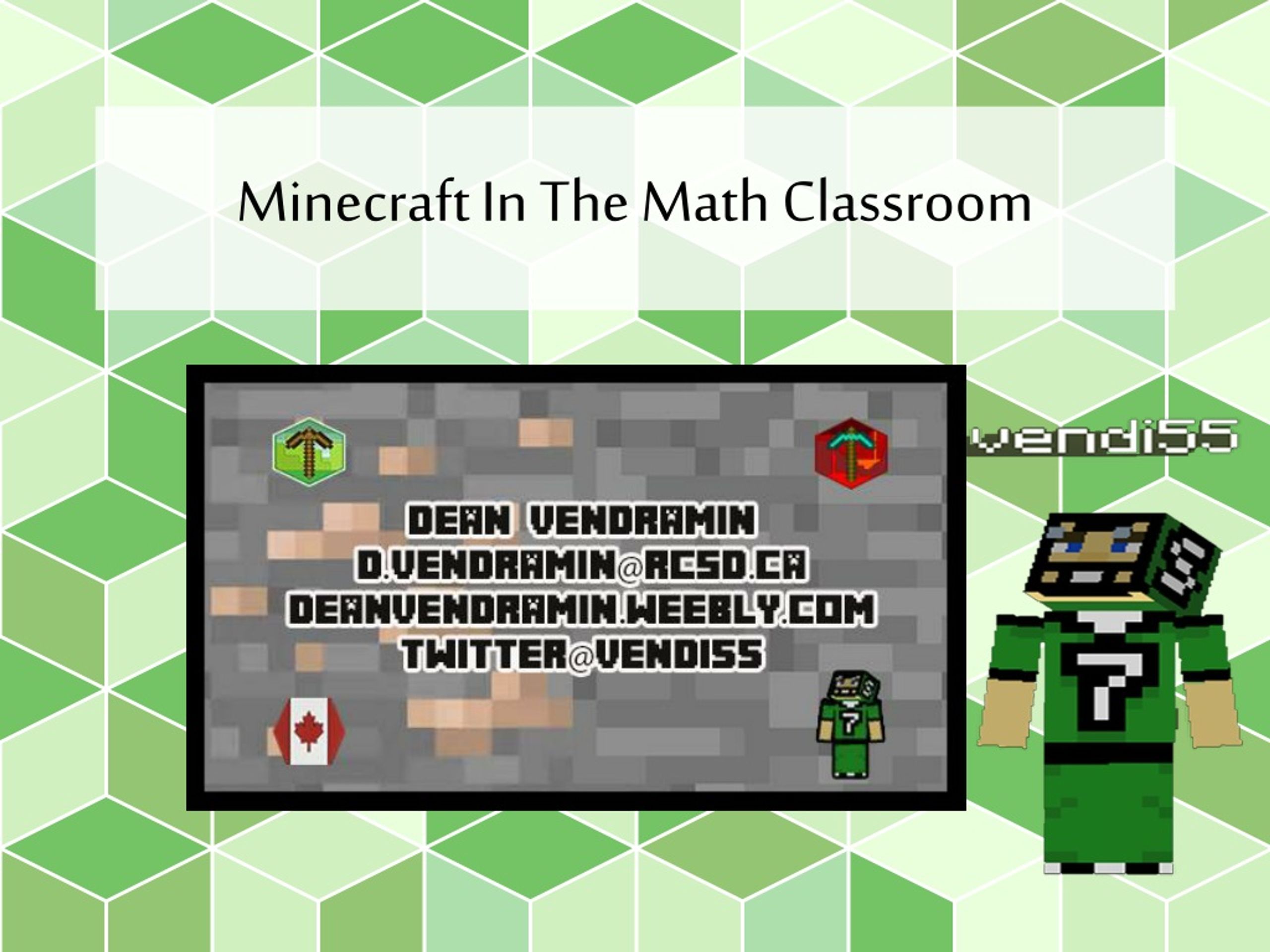 Simple Addition Minecraft for Google Slides / Classroom / Distance Learning