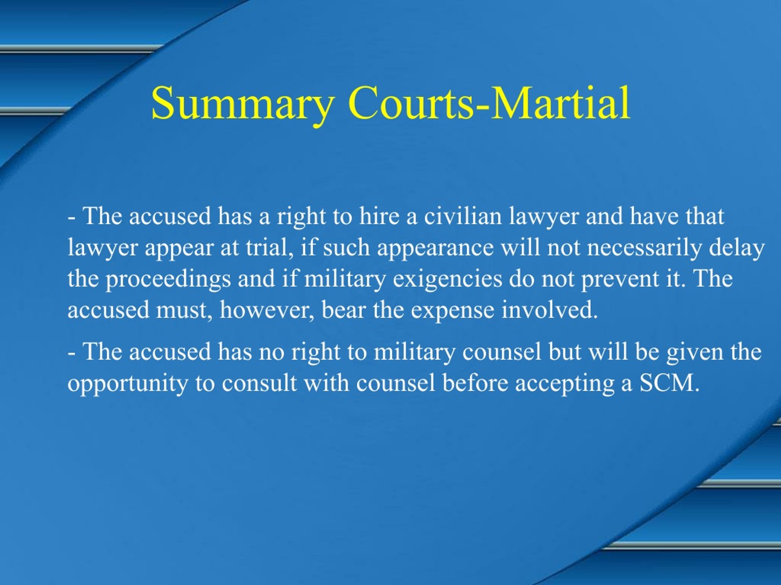 Ppt Describe The Types Of Courts Martials Powerpoint Presentation Free Download Id8939114 