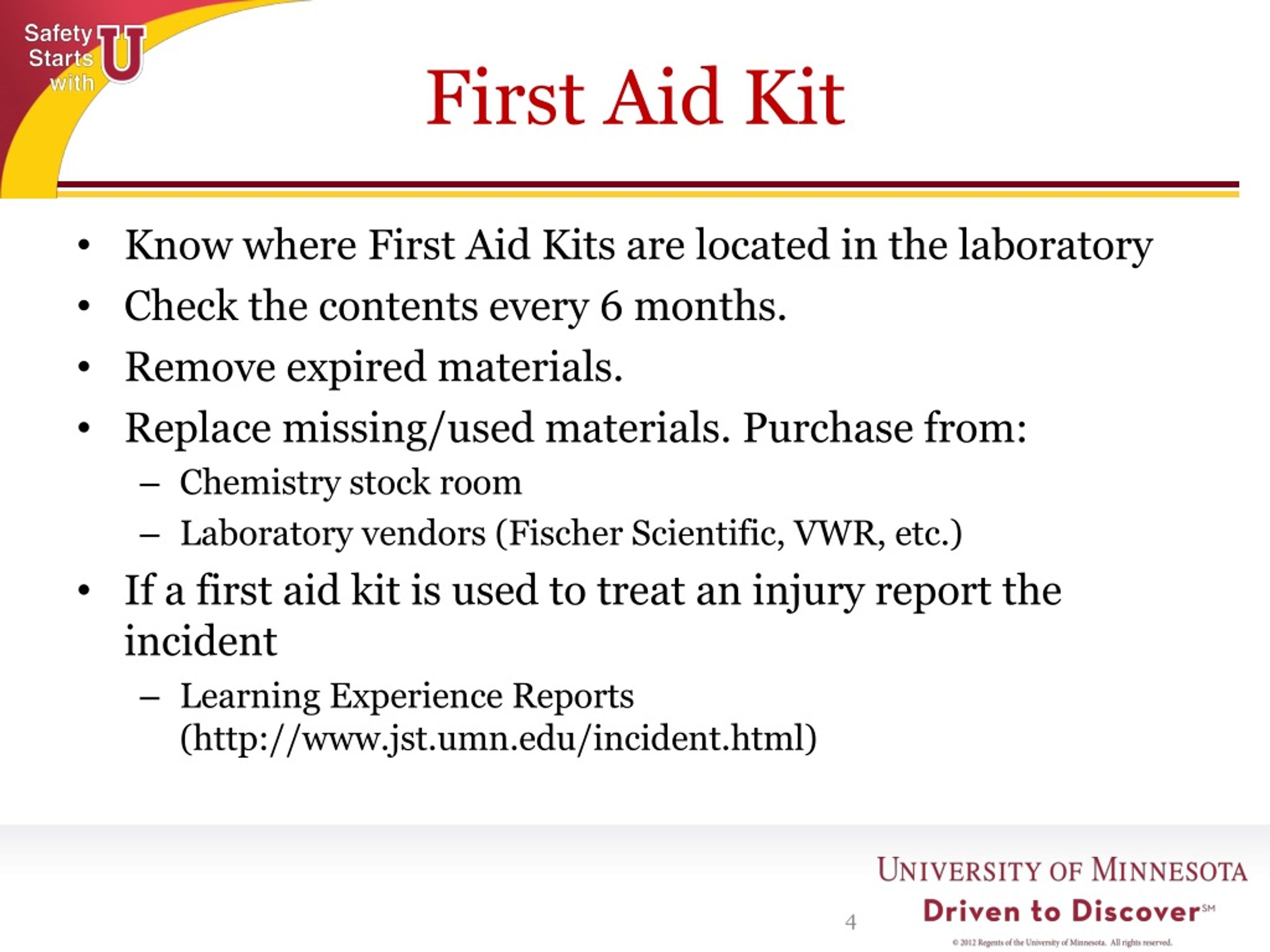 first aid kit powerpoint presentation