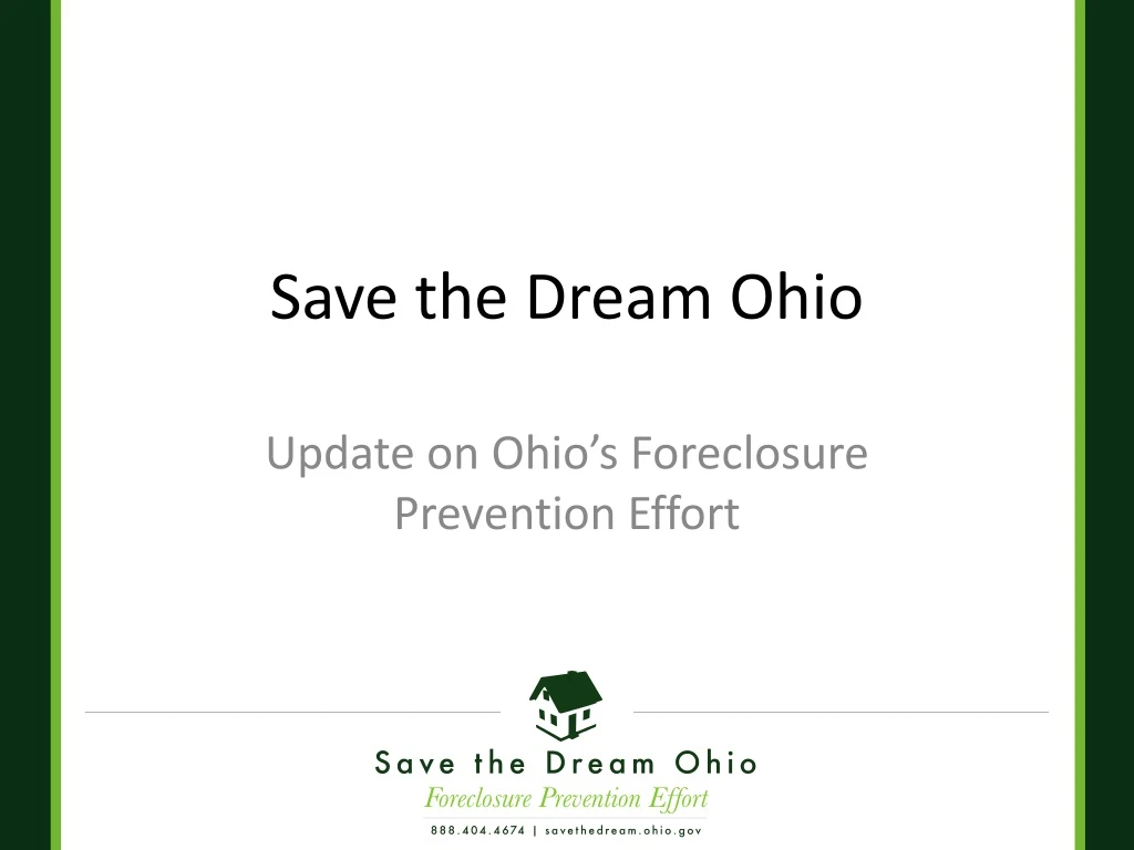 PPT Save the Dream Ohio PowerPoint Presentation, free download ID