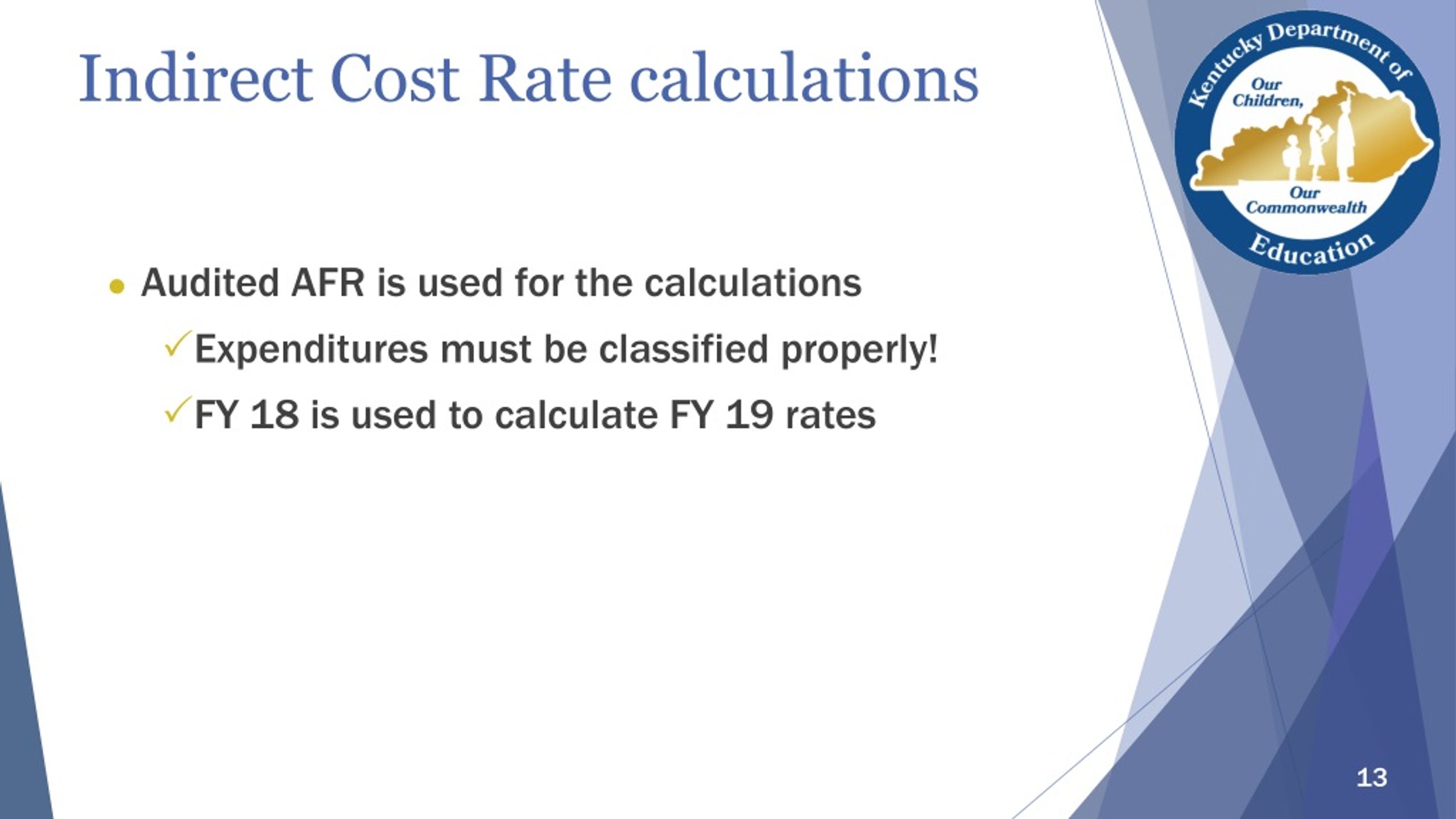 PPT Indirect Cost Calculations for Fiscal Year Rates PowerPoint
