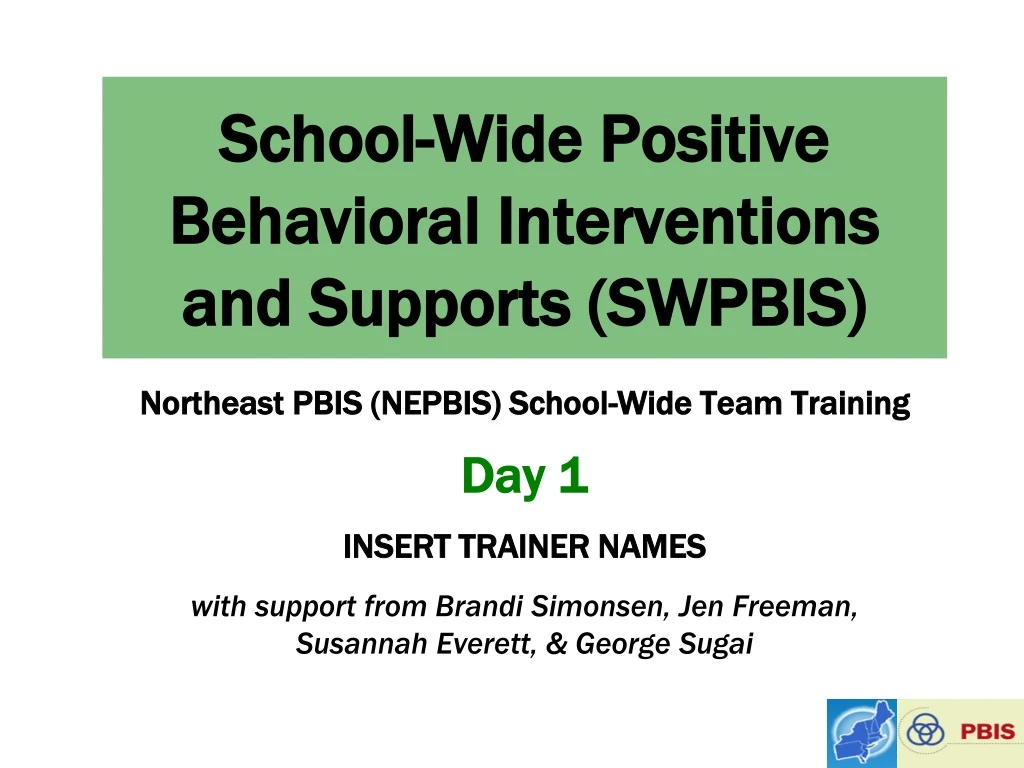 school wide positive behavioral interventions and supports swpbis n.