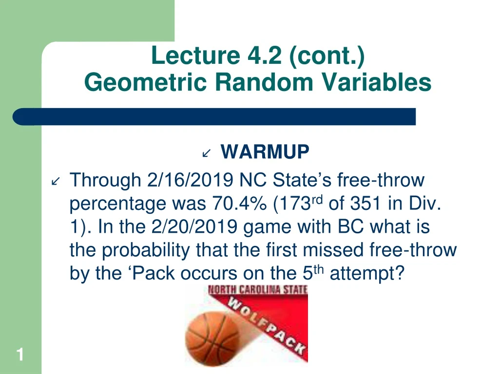 geometric random variables assignment quizlet