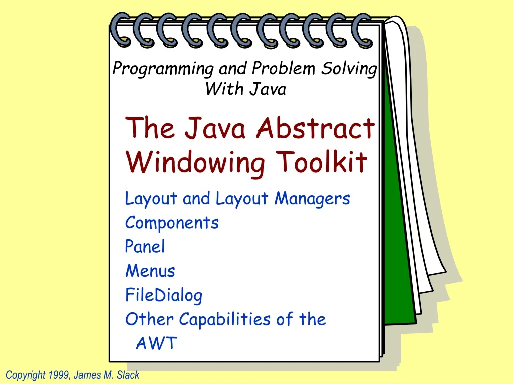PPT - The Java Abstract Windowing Toolkit PowerPoint Presentation, free ...