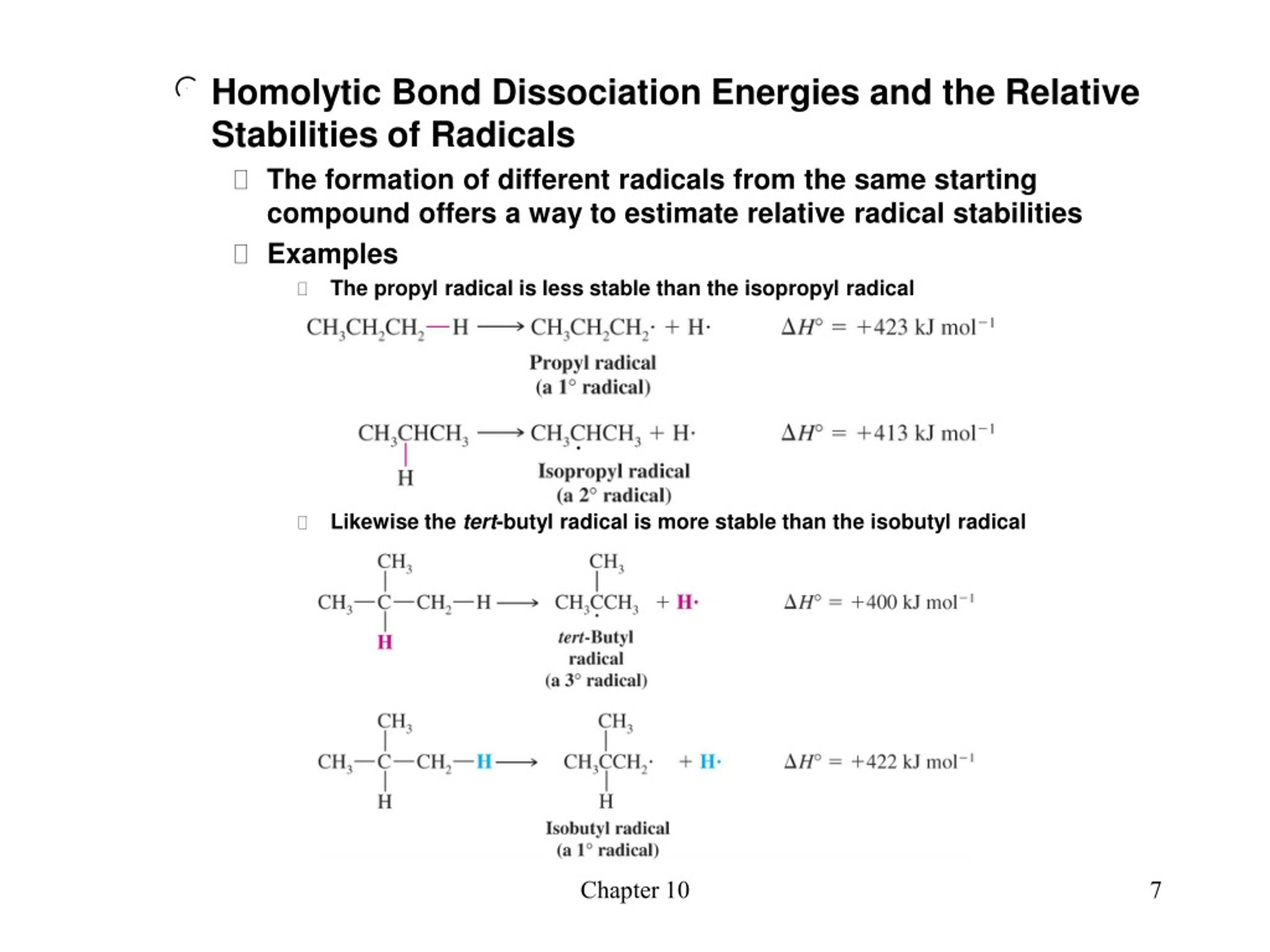 Ppt Chapter 10 Radical Reactions Powerpoint Presentation Free Download Id8944941 0479