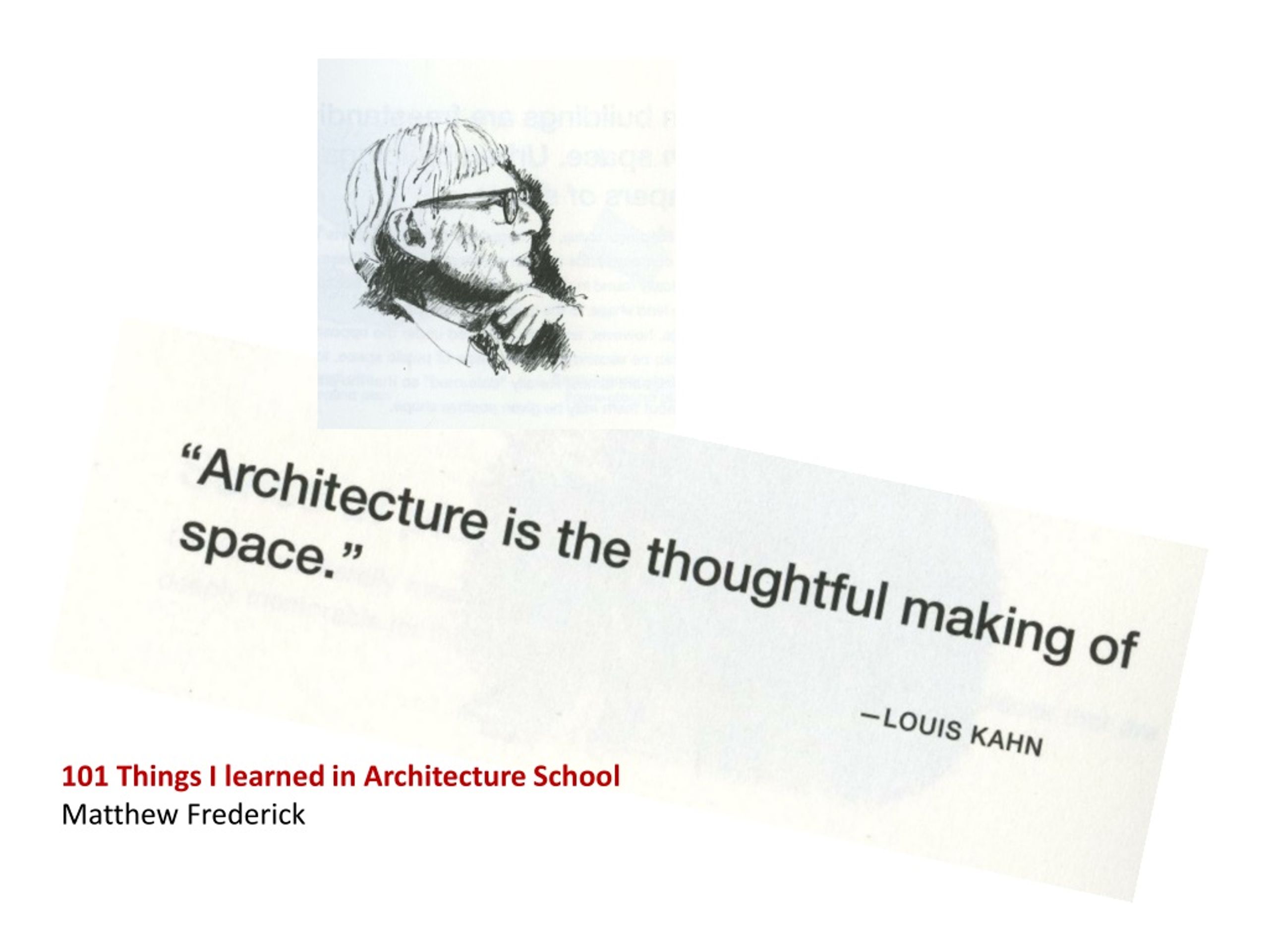 Ppt 101 Things I Learned In Architecture School Matthew Frederick Powerpoint Presentation Id 