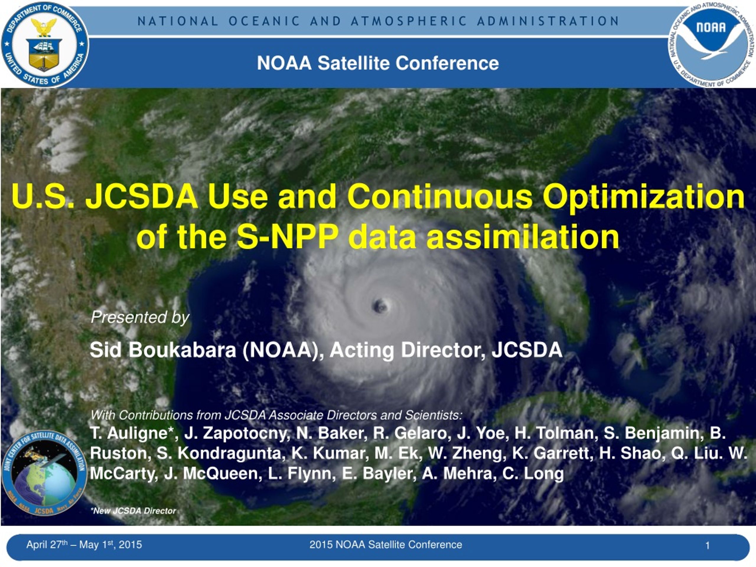 PPT NOAA Satellite Conference PowerPoint Presentation, free download