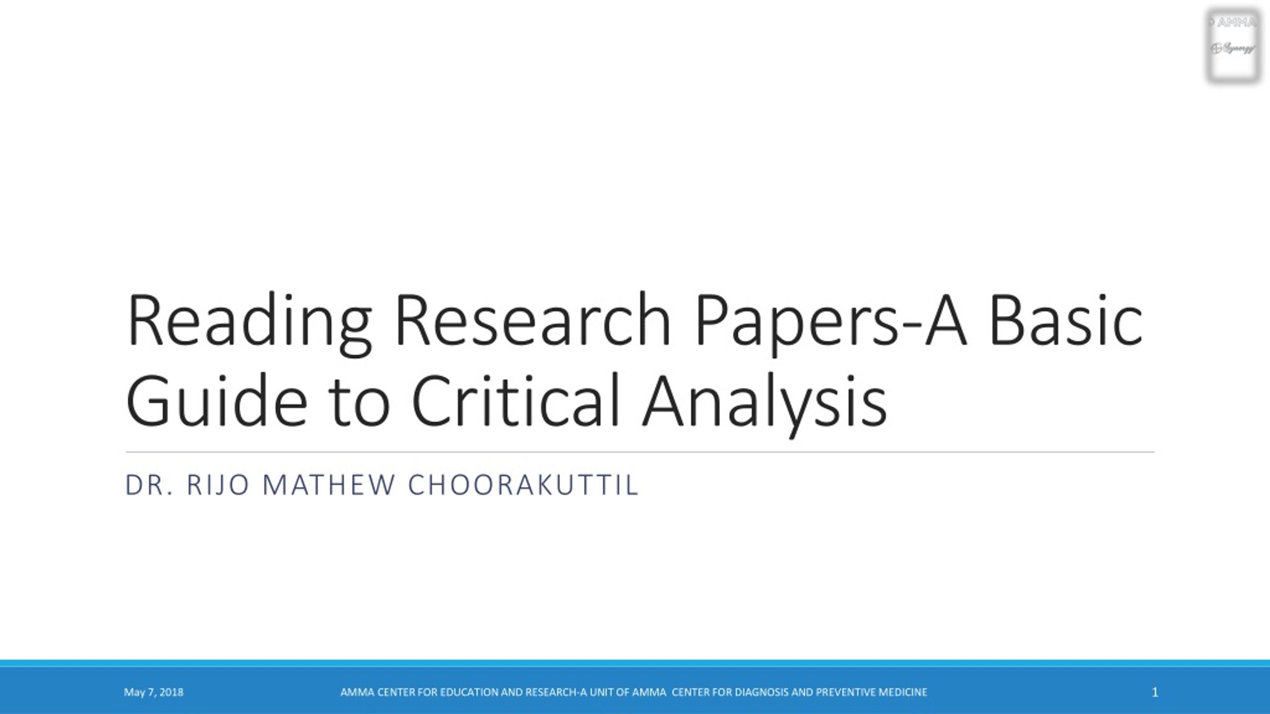 critical reading research papers